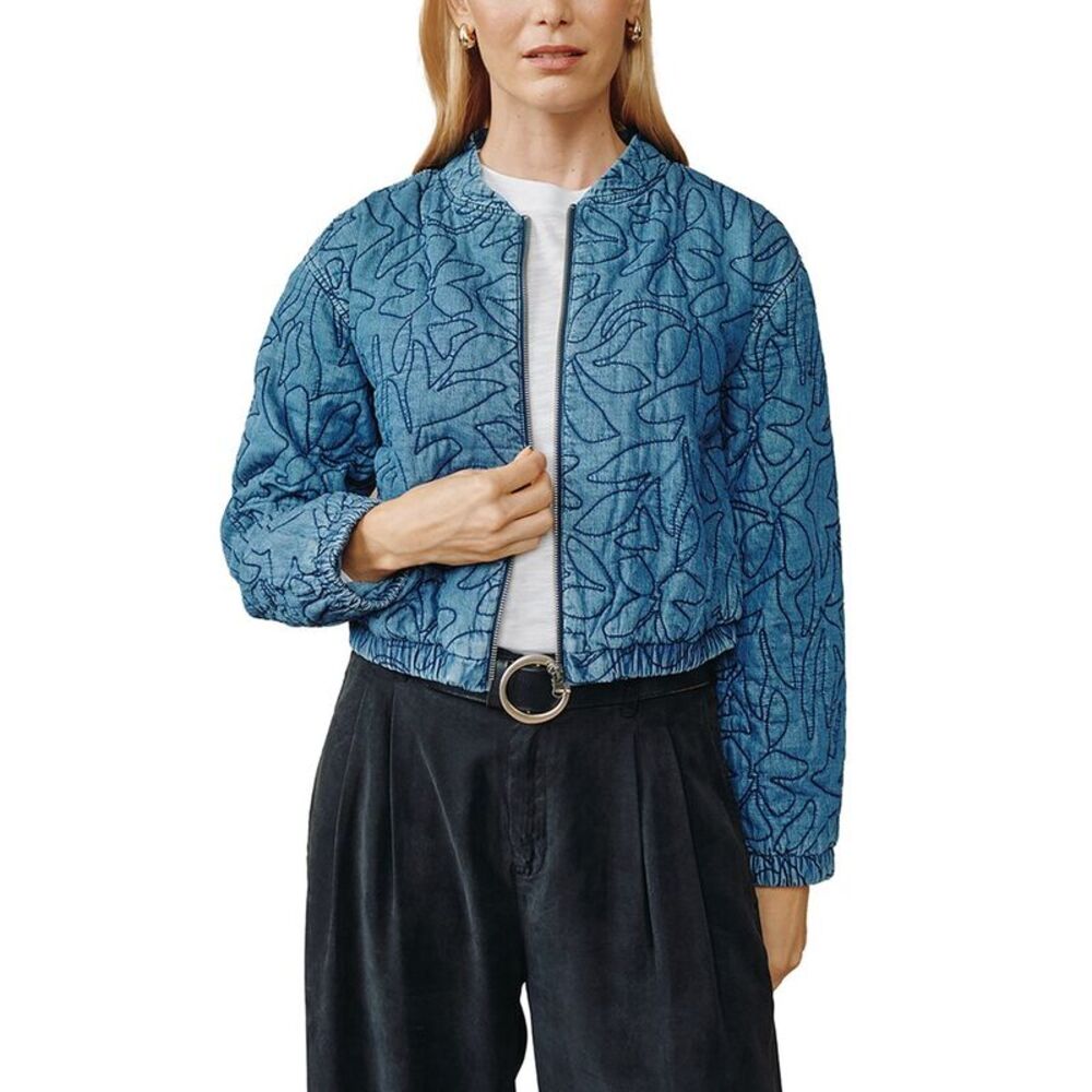Bella Dahl Womens Cropped Zip Jacket